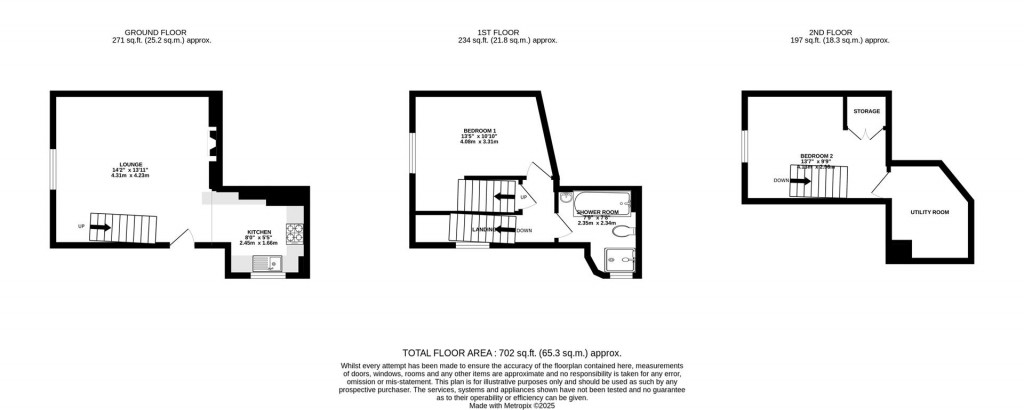 Floorplans For High Street, Great Doddington, Wellingborough