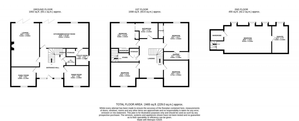 Floorplans For Asher Close, Helpringham, Lincs