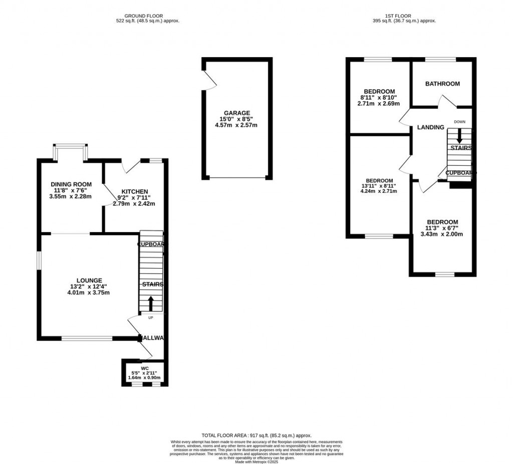Floorplans For Spinney Road, Burton Latimer