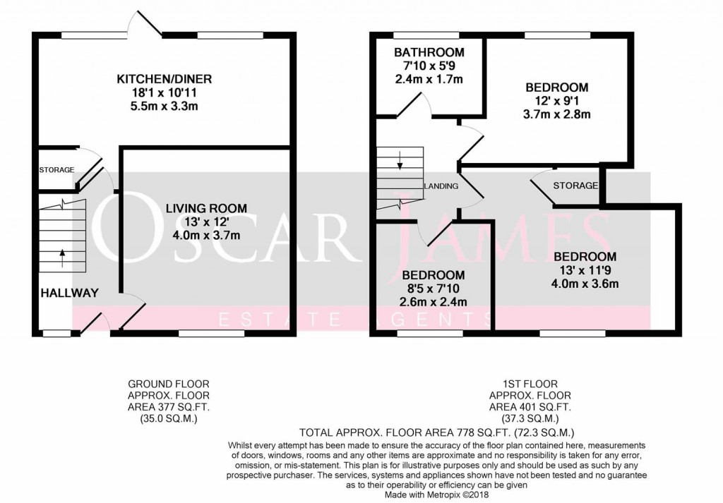 Floorplans For Skippon Close, Market Harborough