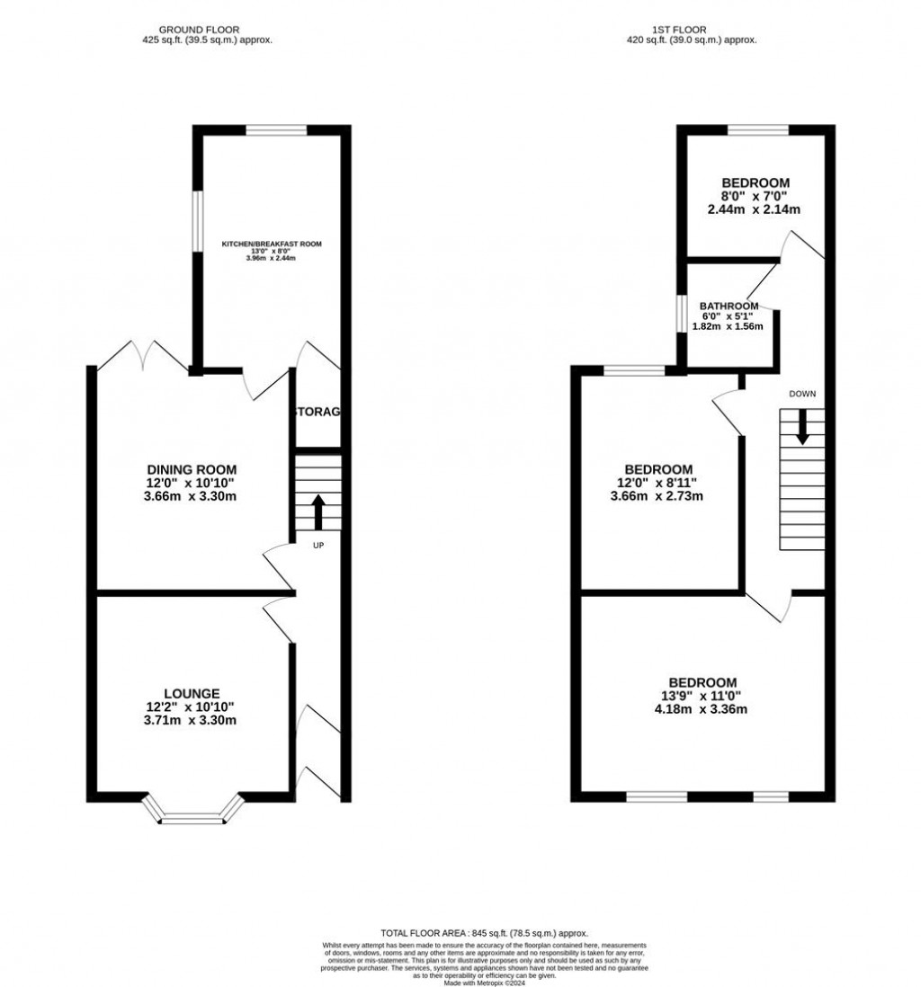 Floorplans For Gisburne Road, Wellingborough