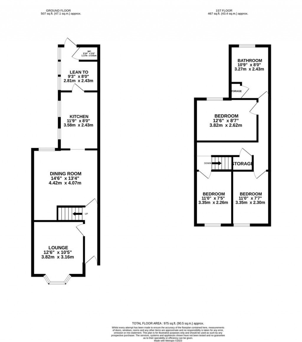 Floorplans For Cecil Street, Rothwell, Kettering