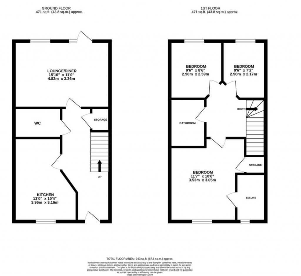 Floorplans For Jupiter Road, Kettering