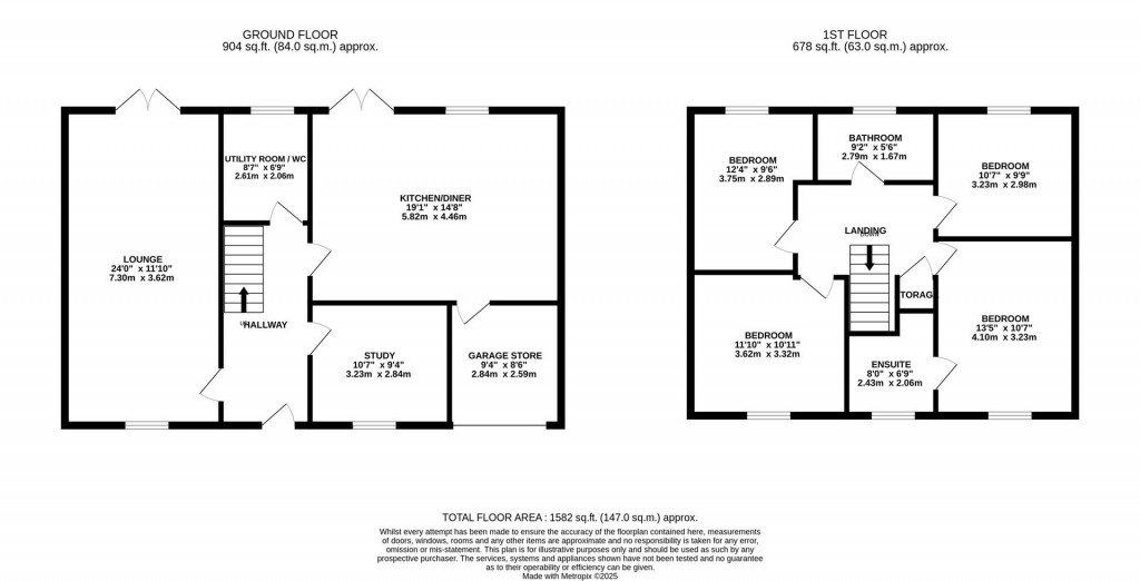 Floorplans For Kettering Road, Broughton, Kettering