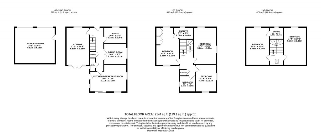 Floorplans For Malham Drive, Kettering