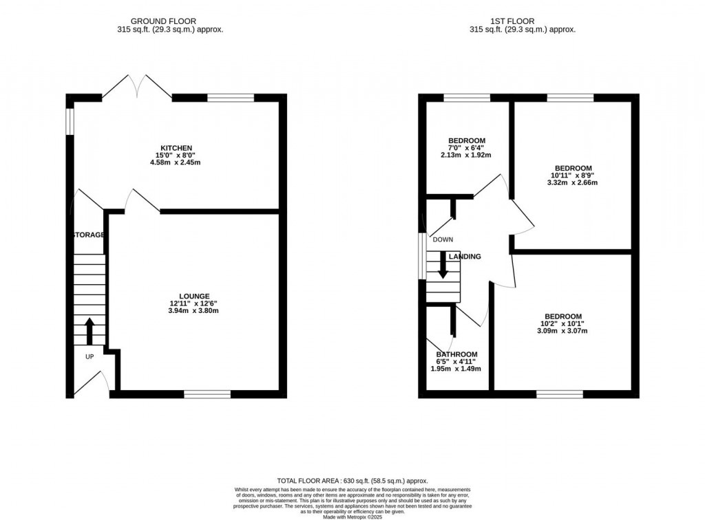 Floorplans For Upper Kings Avenue, Higham Ferrers