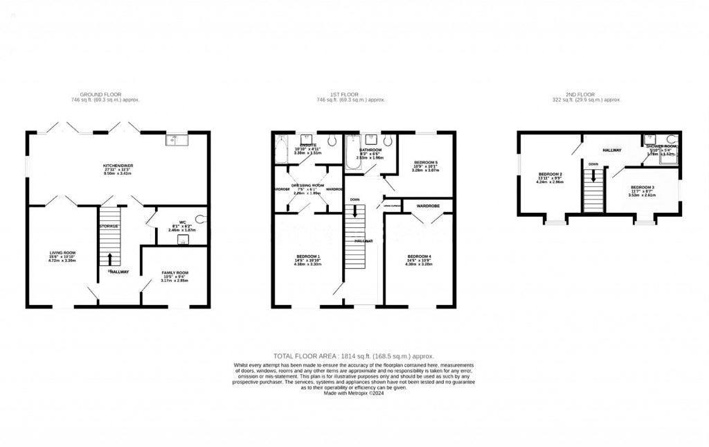 Floorplans For Mostyn Street, Glenvale, Wellingborough