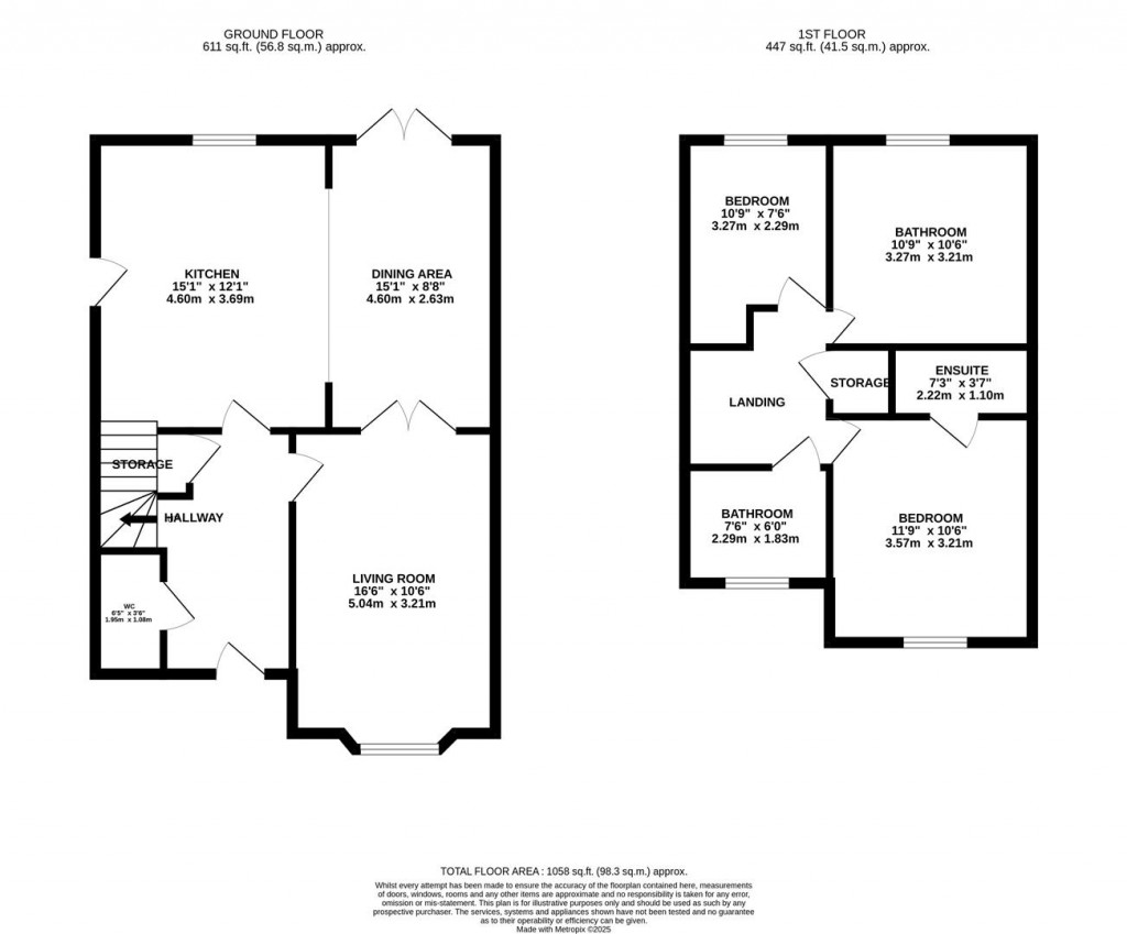 Floorplans For Morse Way, Desborough, Kettering