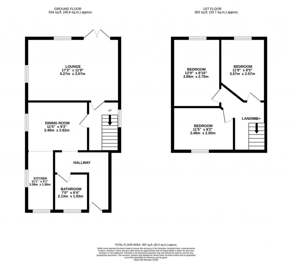 Floorplans For Midland Cottages, Rushton, Kettering