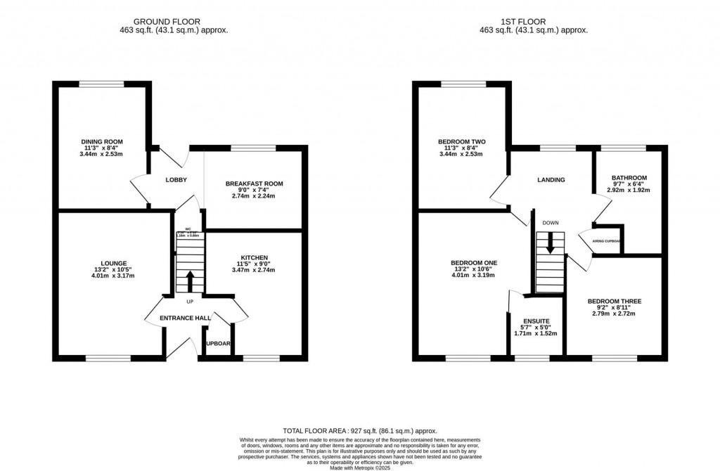 Floorplans For Deenethorpe, Corby