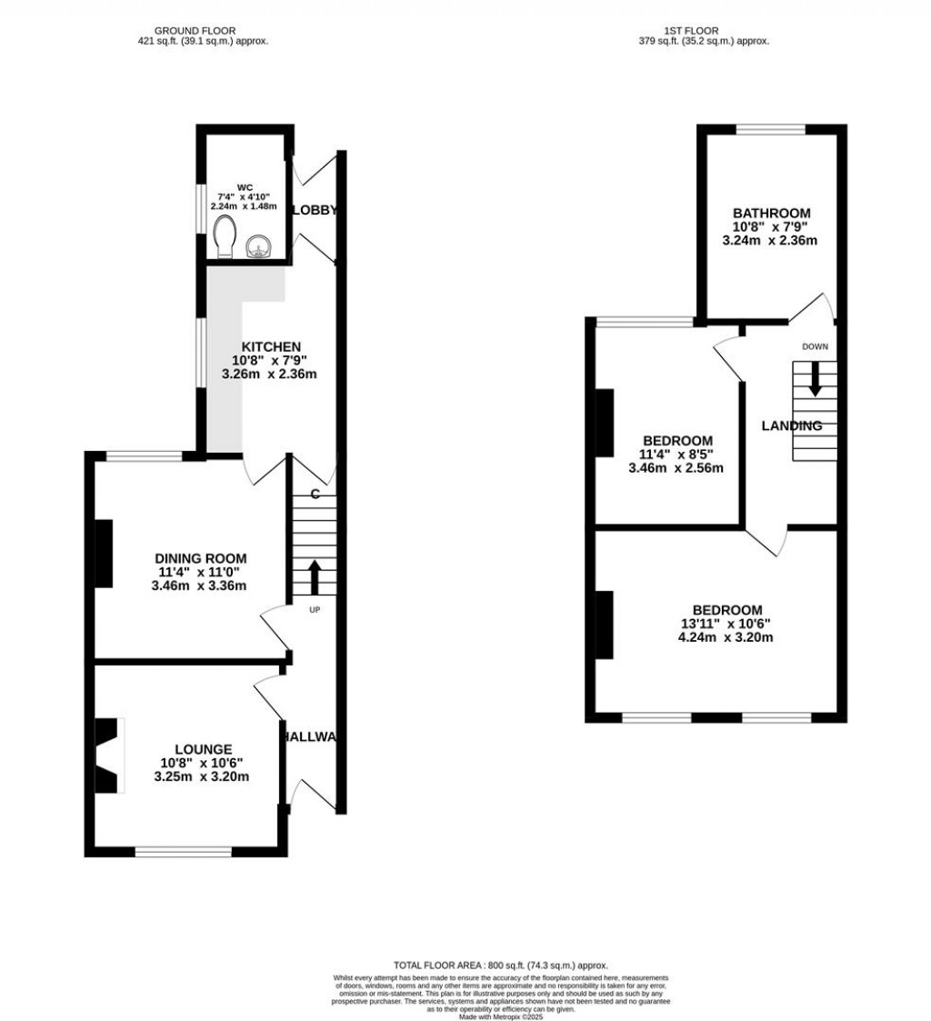 Floorplans For Lathkill Street, Market Harborough