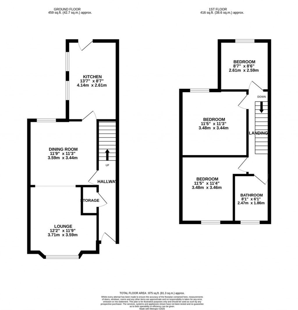 Floorplans For Howard Road, Wollaston, Wellingborough