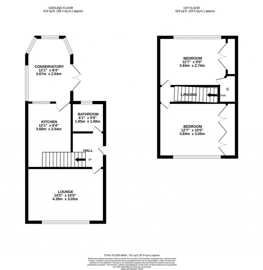 Floorplans For Conway Drive, Burton Latimer