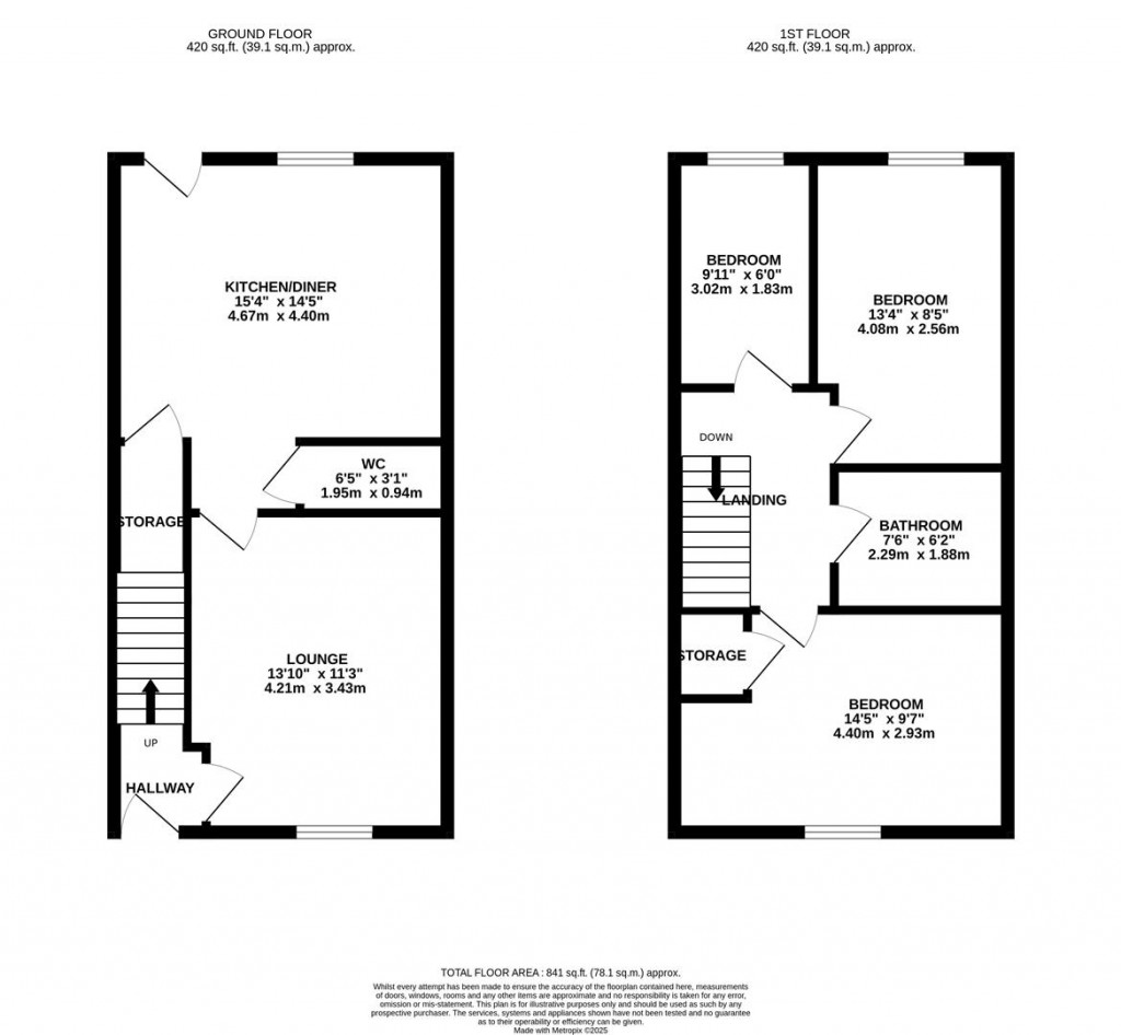 Floorplans For Groome Street, Burton Latimer
