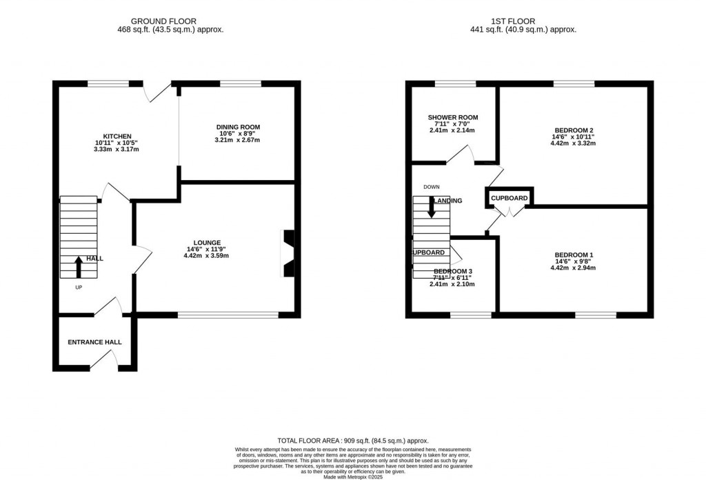 Floorplans For Manor Way, Higham Ferrers, Rushden