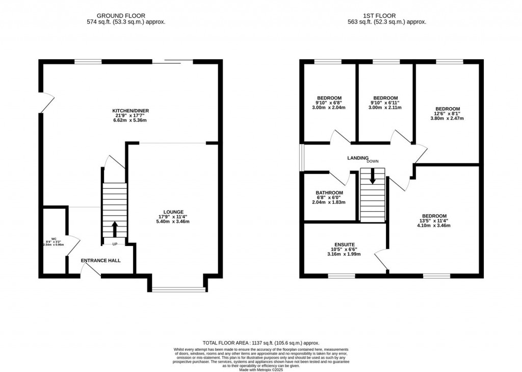 Floorplans For Brampton Close, Wellingborough