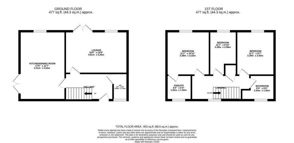 Floorplans For Brookes Grove, Corby