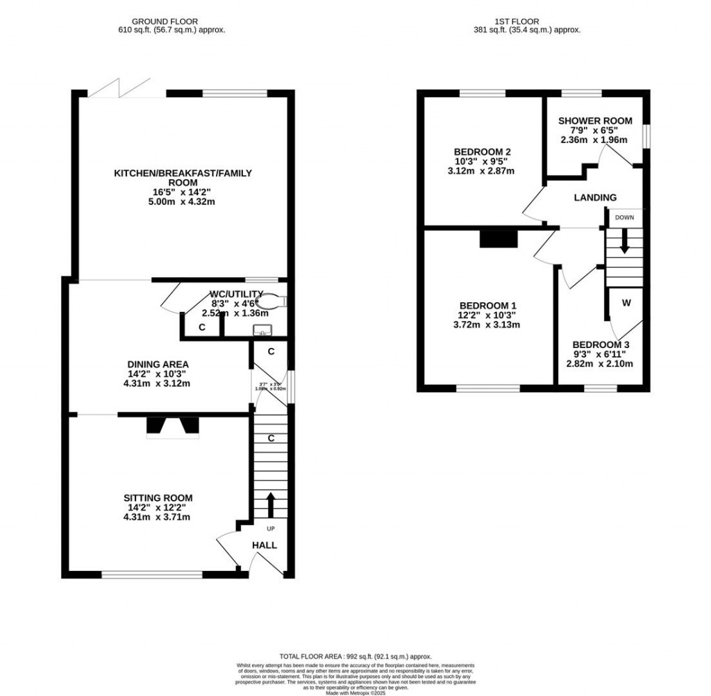 Floorplans For Fairfield Road, Isham, Kettering