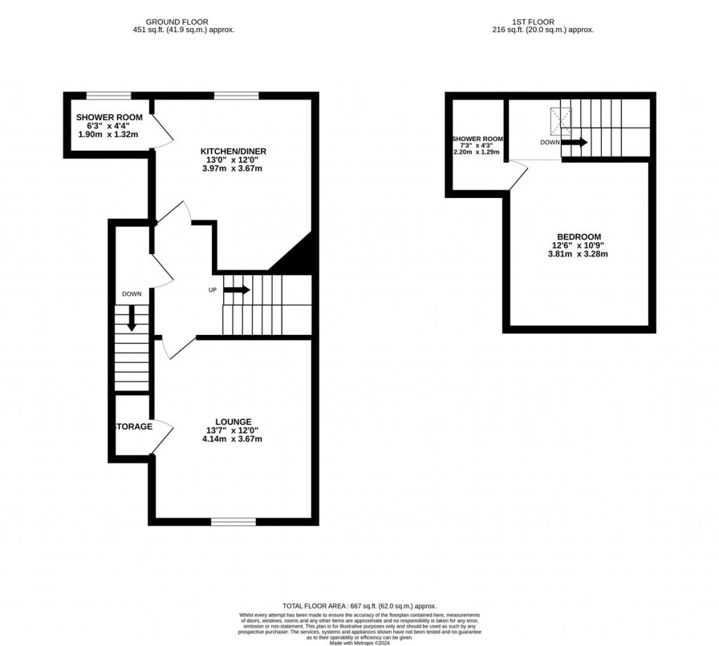 Floorplans For Montagu Street, Kettering
