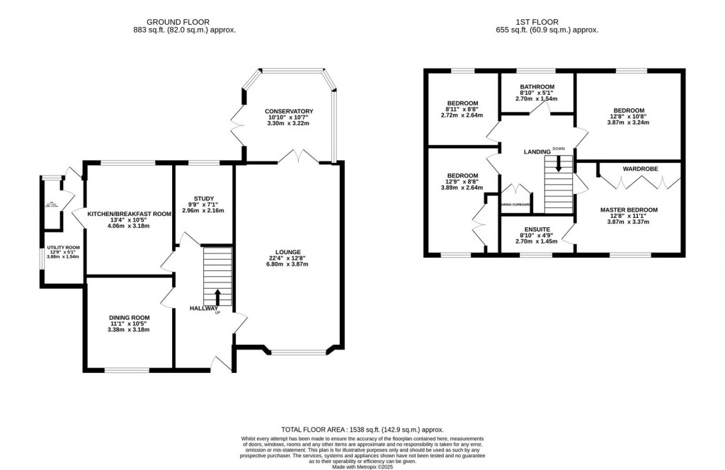 Floorplans For Beech Close, Desborough