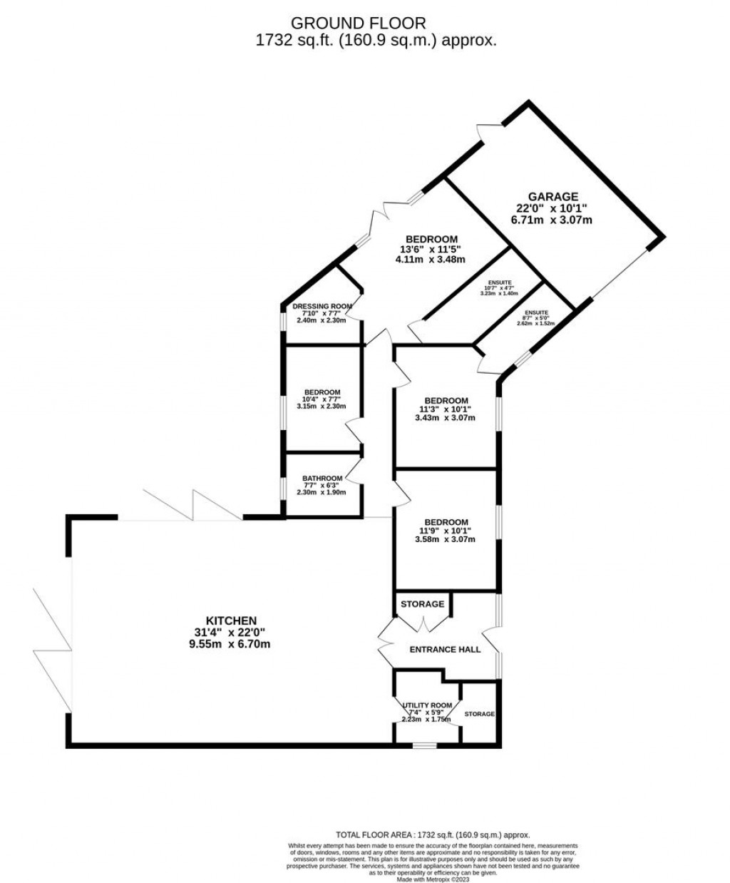 Floorplans For Polwell Lane, Barton Seagrave