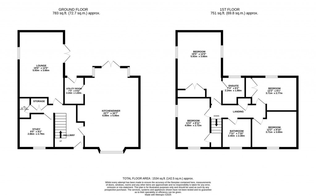 Floorplans For Cherry Tree Drive, Market Harborough