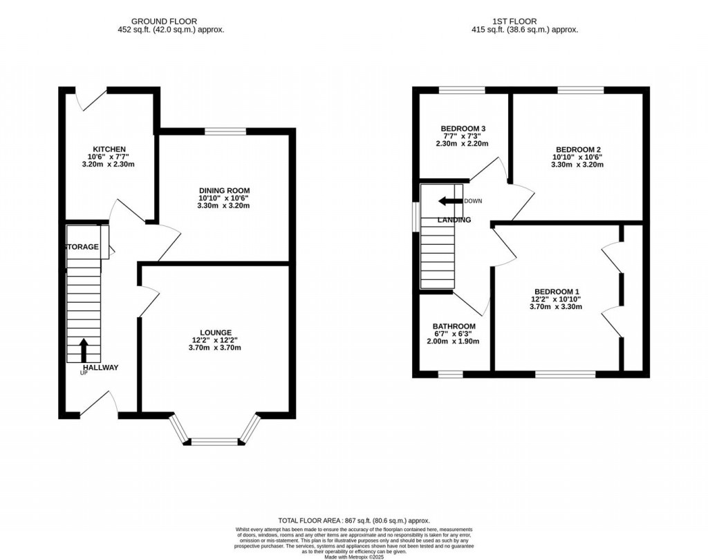 Floorplans For Thomas Road, Kettering