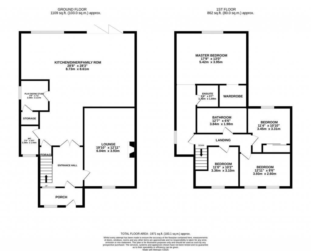 Floorplans For Thornton Crescent, Church Langton