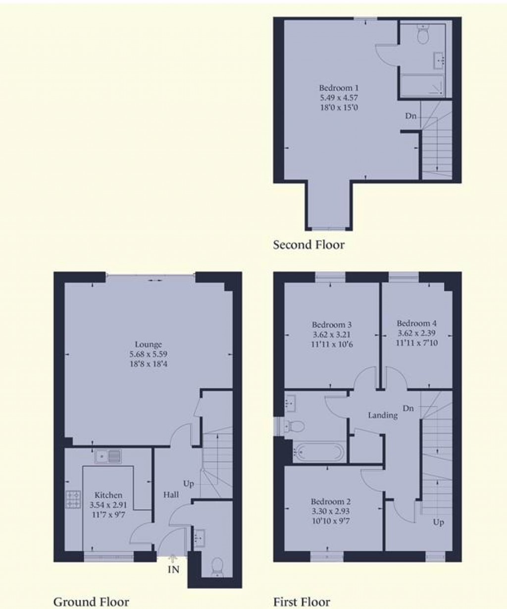 Floorplans For Ahern Close, Bozeat, Wellingborough