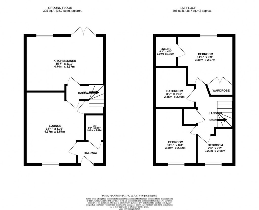 Floorplans For Bugbrooke lane, Barton Seagrave