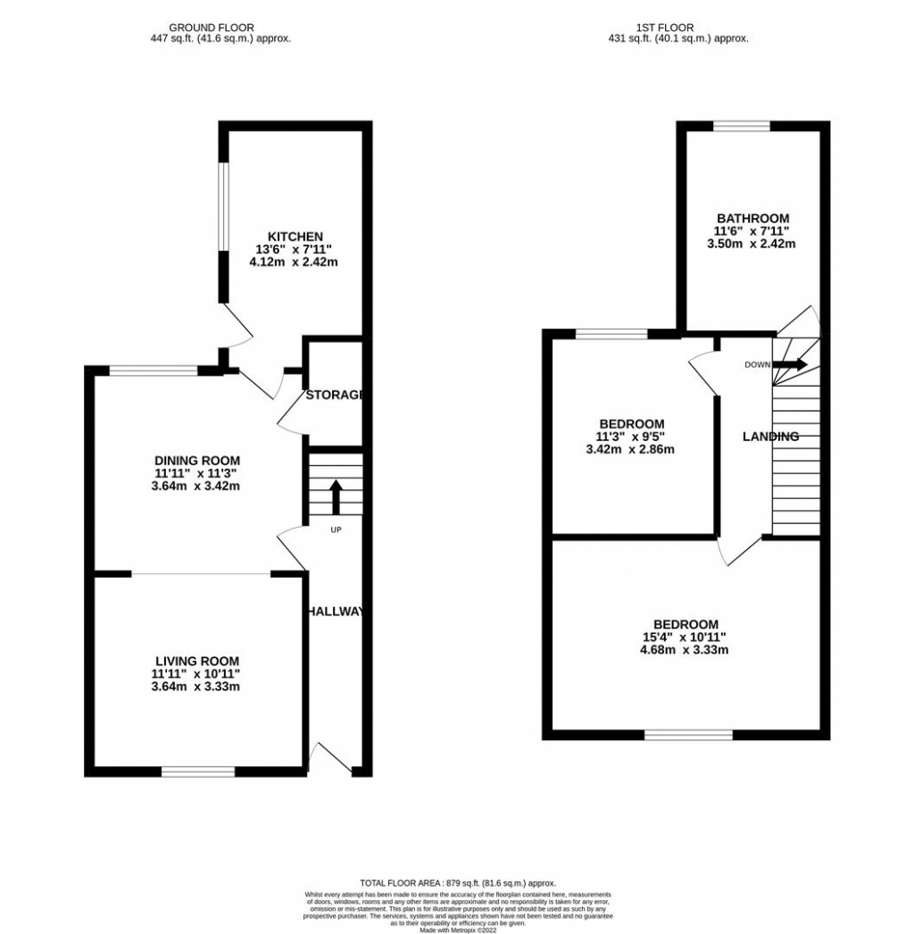 Floorplans For Wood Street, Kettering