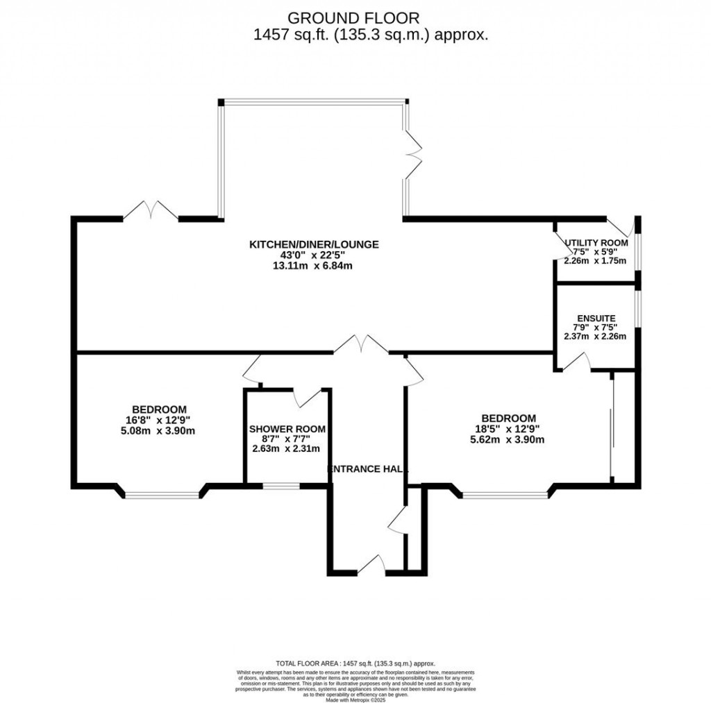Floorplans For Evergreen Drive, Little Addington, Kettering