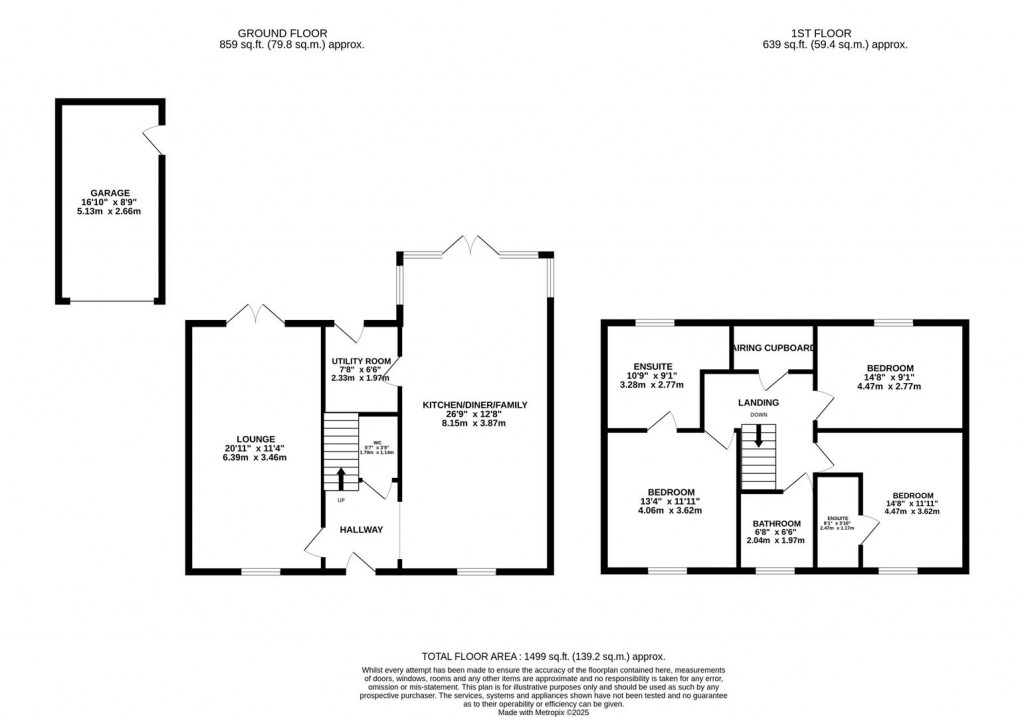 Floorplans For Finedon Close, Burton Latimer