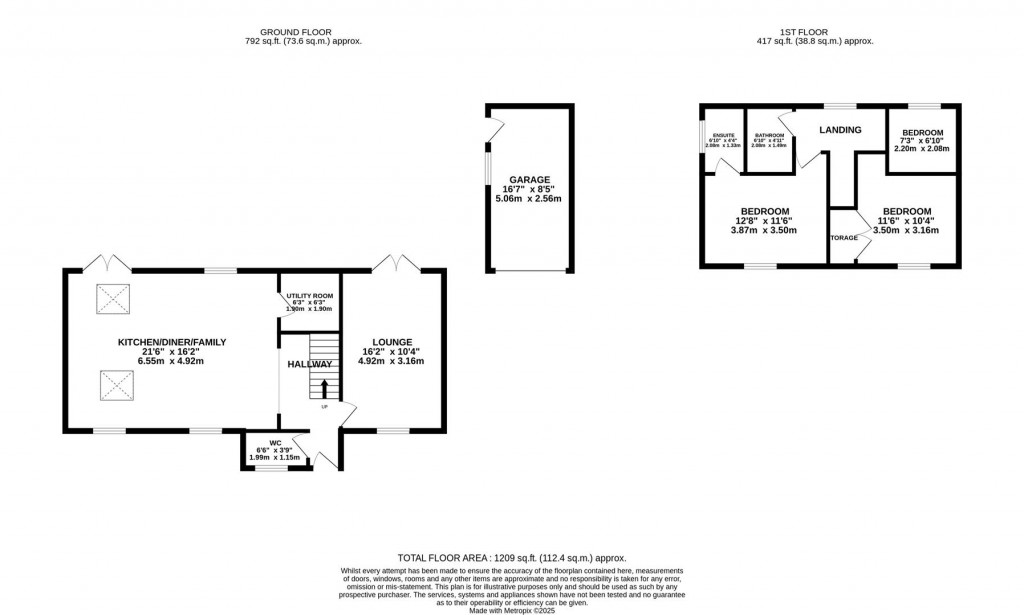 Floorplans For Adamswood Close, Market Harborough