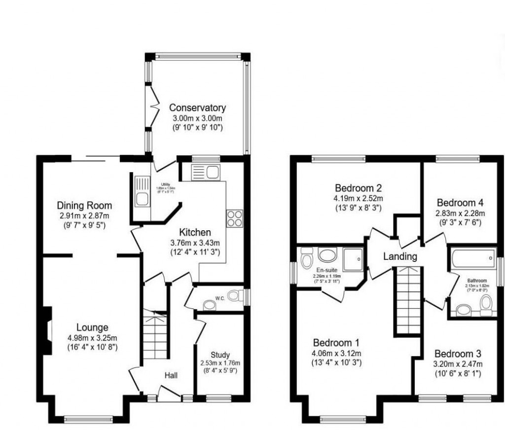 Floorplans For Ashton Grove, Wellingborough