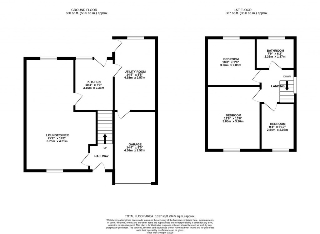 Floorplans For Kings Lane, Little Harrowden