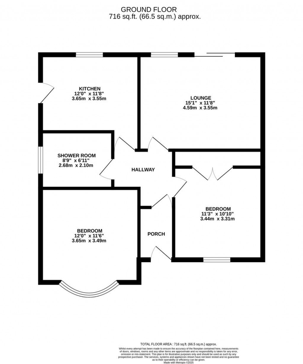 Floorplans For Stanwell Way, Wellingborough