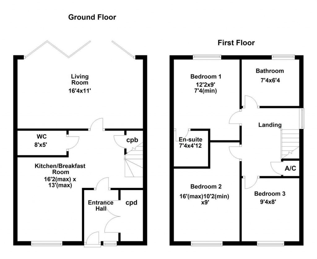 Floorplans For Kesteven Way, Corby