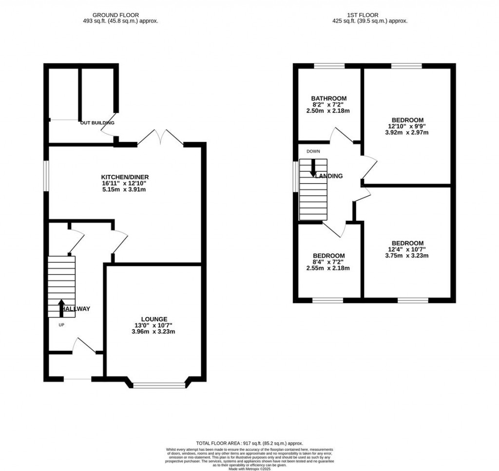Floorplans For Carnegie Street, Rushden