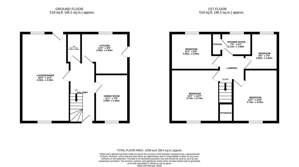 Floorplans For Butler Gardens, Market Harborough