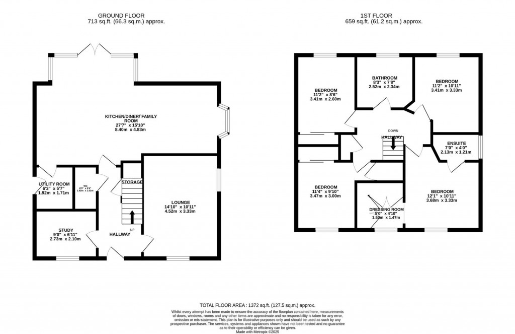 Floorplans For Hermit Close, Market Harborough
