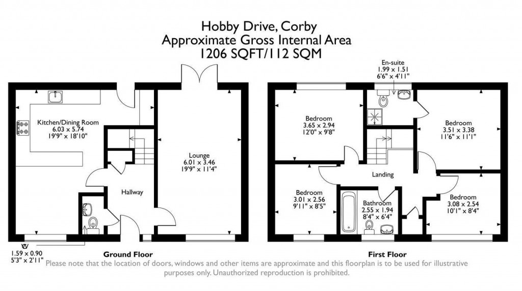 Floorplans For Hobby Drive, Priors Hall, Corby