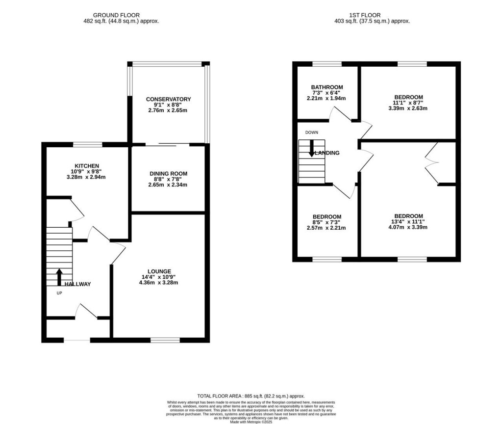 Floorplans For Severn Way, Kettering