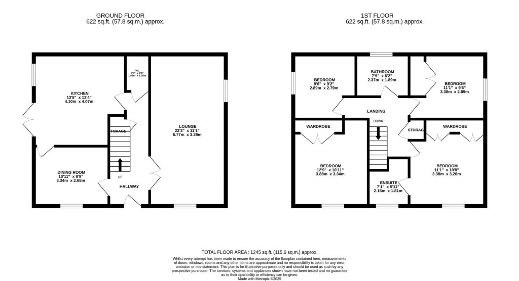 Floorplans For Ashby Close, Burton Latimer