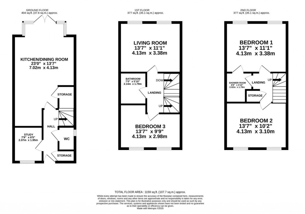 Floorplans For Kirby Street, Barton Seagrave, Kettering