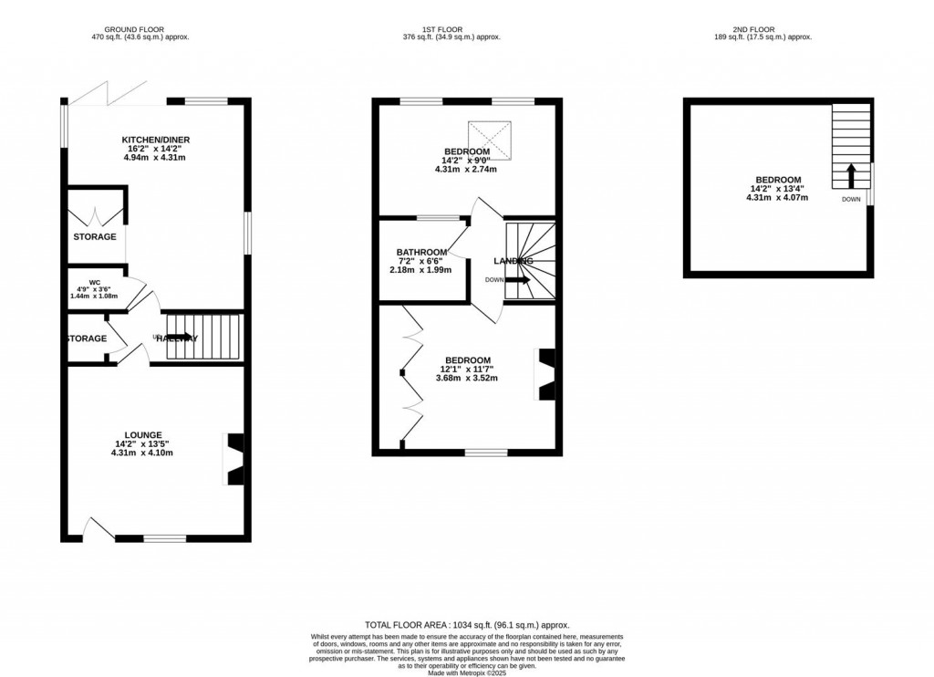 Floorplans For Little Oakley, Corby