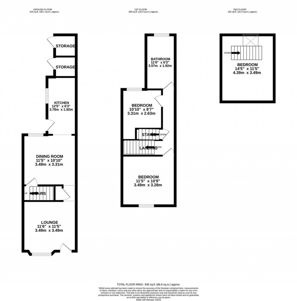 Floorplans For Bath Street, Market Harborough