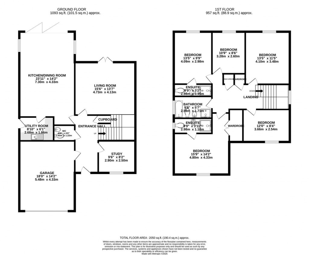 Floorplans For Chestnut Close, Rushden