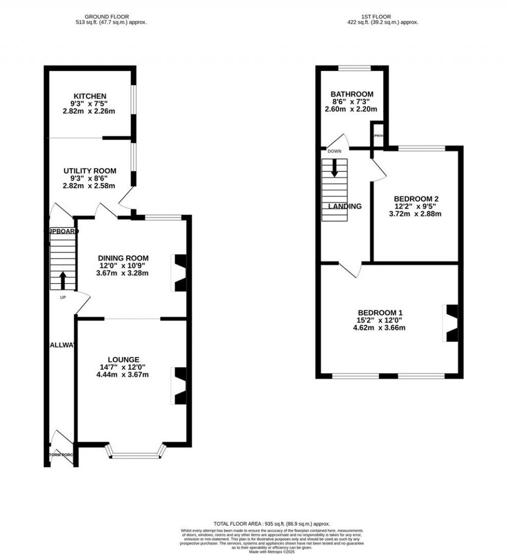 Floorplans For Marshalls Road, Raunds