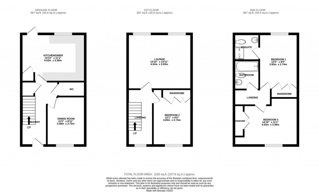 Floorplans For Horse Fair Lane, Rothwell, Kettering